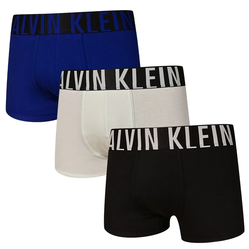 Calvin Klein 三入組 Pro Fit 4D超細柔纖維 四角褲/平口褲/CK內褲(黑、藍、白) 歷史價格詳細信息