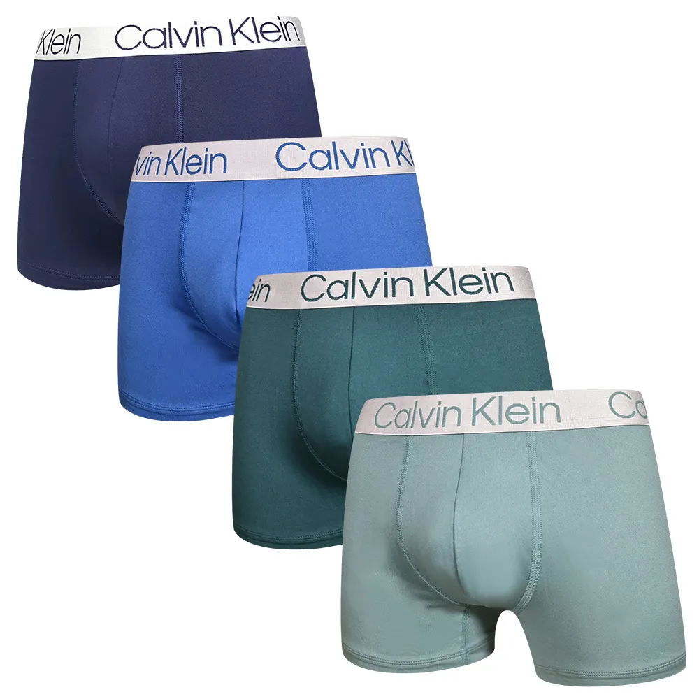 Calvin Klein Microfiber莫代爾 四入組 男內褲絲質舒適 平口/四角褲 CK內褲(黑四件) 歷史價格詳細信息