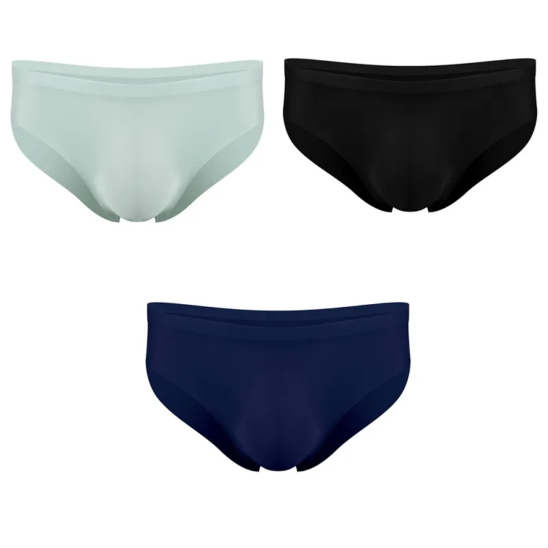 男士無痕冰絲內褲【3入組】(輕薄透氣/U行囊袋) 冰絲內褲 男性內褲 四角褲 平口褲 歷史價格詳細信息