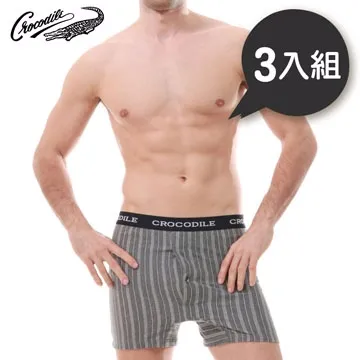 鱷魚針織平口褲(棗紅色三入) 歷史價格詳細信息