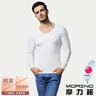 【MORINO摩力諾】長袖棉毛彩色圓領衫2入組 歷史價格詳細信息