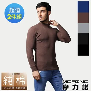 【MORINO摩力諾】長袖棉毛彩色圓領衫2入組 歷史價格詳細信息