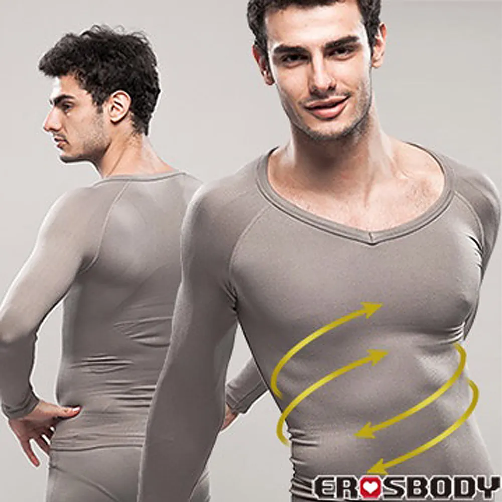 EROSBODY艾若斯健美 男長袖健身塑身內衣 灰色 歷史價格詳細信息