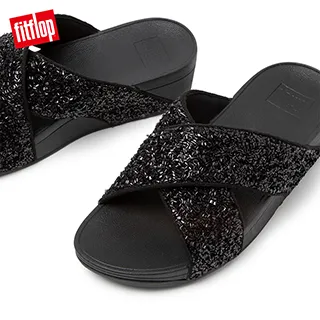 【FitFlop】LULU SHIMMERFOIL BACK-STRAP SANDALS 經典可調整式後帶涼鞋-女(金色) 歷史價格詳細信息
