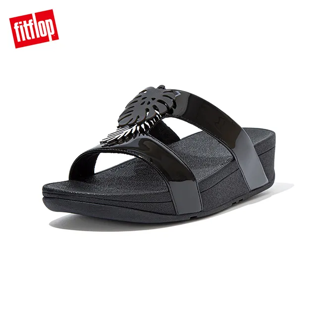 【FitFlop】LOTTIE  JUNGLE LEAF SLIDES熱帶葉飾H型涼鞋-女(珊瑚粉) 歷史價格詳細信息