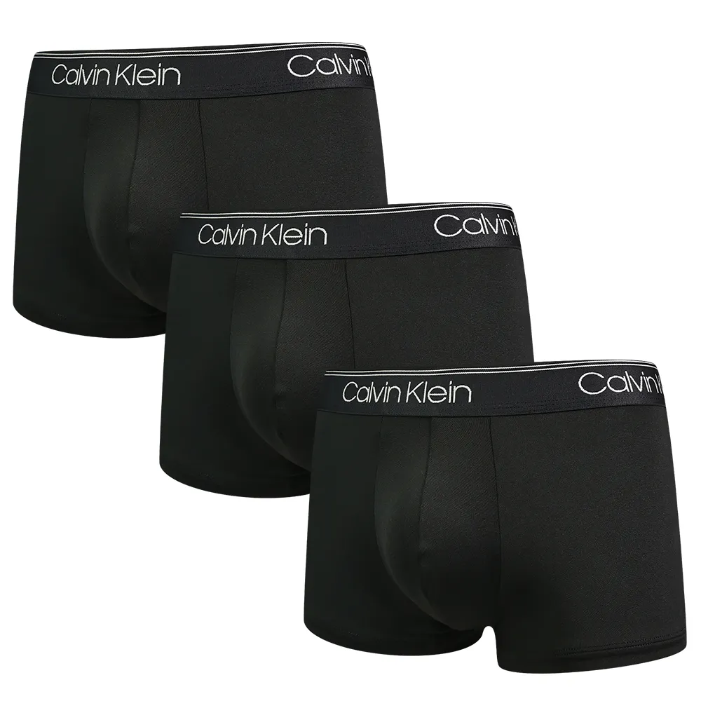 Calvin Klein Microfiber莫代爾 四入組 男內褲絲質舒適 平口/四角褲 CK內褲(黑四件) 歷史價格詳細信息