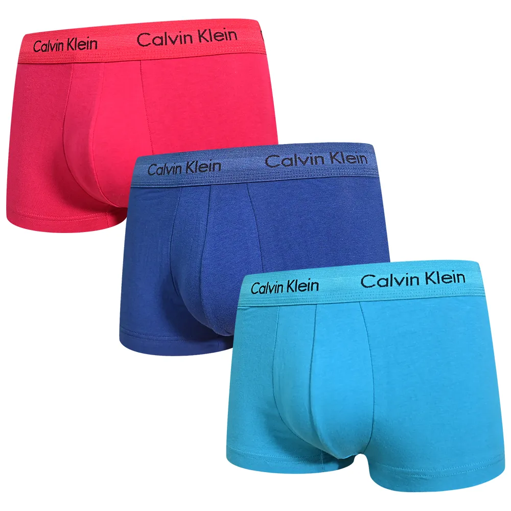 Calvin Klein CK 男士 Cotton Stretch 3-Pack 低腰 Trunk Black 歷史價格詳細信息