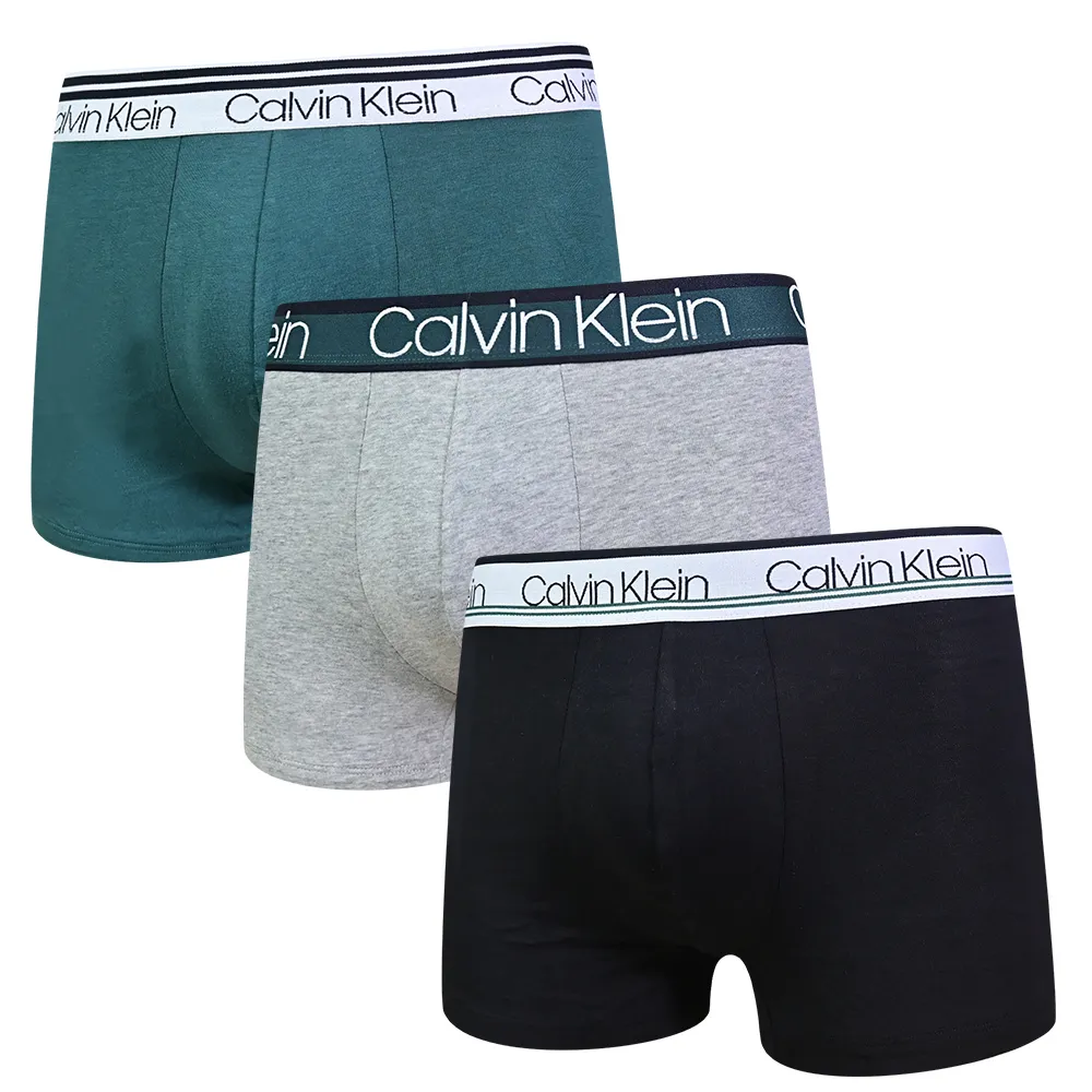 【CK】Calvin Klein 男內褲 四角男內褲 彈纖 中低腰 超值5件盒組／黑色原廠盒裝 歷史價格詳細信息
