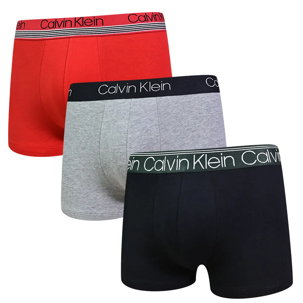 Calvin Klein CK 男士 Cotton Stretch 3-Pack 低腰 Trunk Black 歷史價格詳細信息
