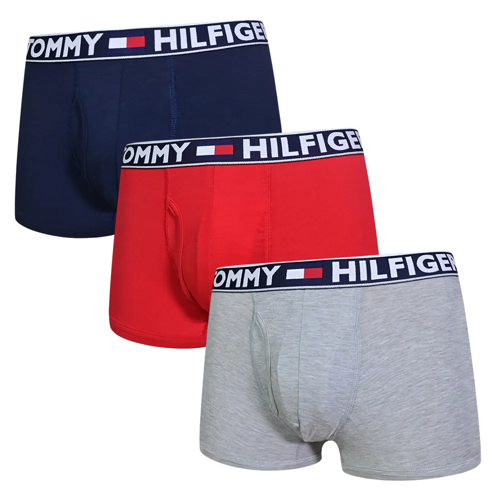 Tommy Hilfiger Bold Cotton Boxer Brief 男內褲 棉質高彈力平口/四角褲 粉色系(二件組) 歷史價格詳細信息