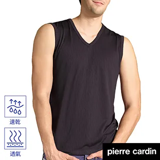 Pierre Cardin皮爾卡登 速乾緹紋挖背背心(藍色) 歷史價格詳細信息