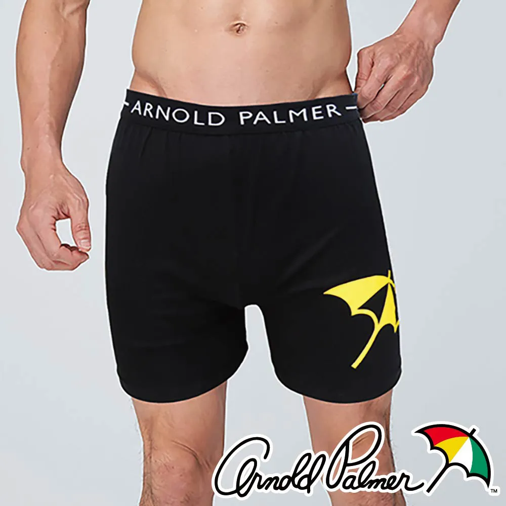 【Arnold Palmer 雨傘】簡約舒適時尚平口褲-黑 歷史價格詳細信息
