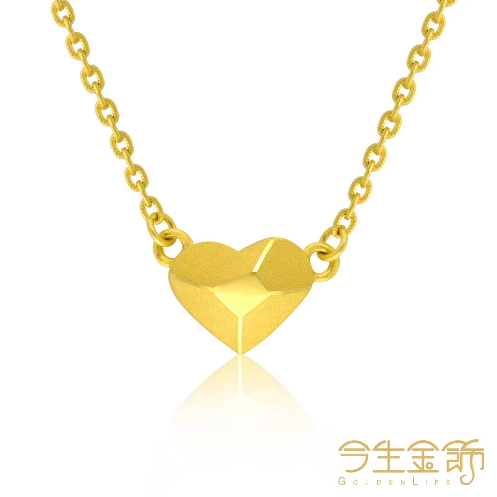 黃金項鍊 心型 水鑽 套鍊 約1.22錢 ± 0.02 金喜飛來 歷史價格詳細信息