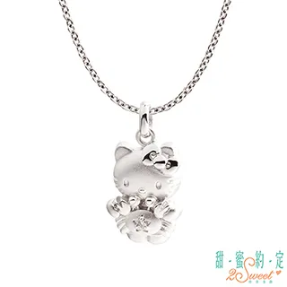 甜蜜約定 HelloKitty 獅子座Kitty純銀墜子 送項鍊 歷史價格詳細信息