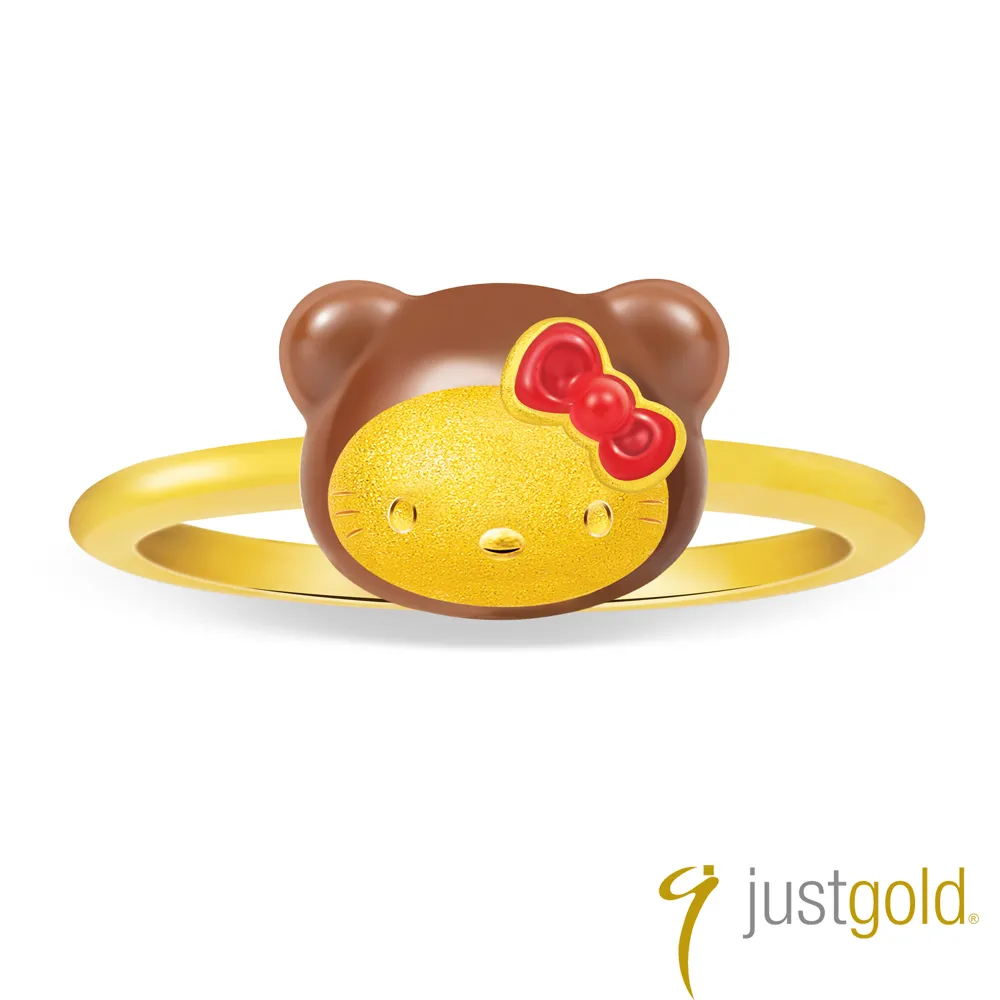 【Just Gold 鎮金店】Kitty Bear純金系列 黃金單耳耳環-玩偶 歷史價格詳細信息