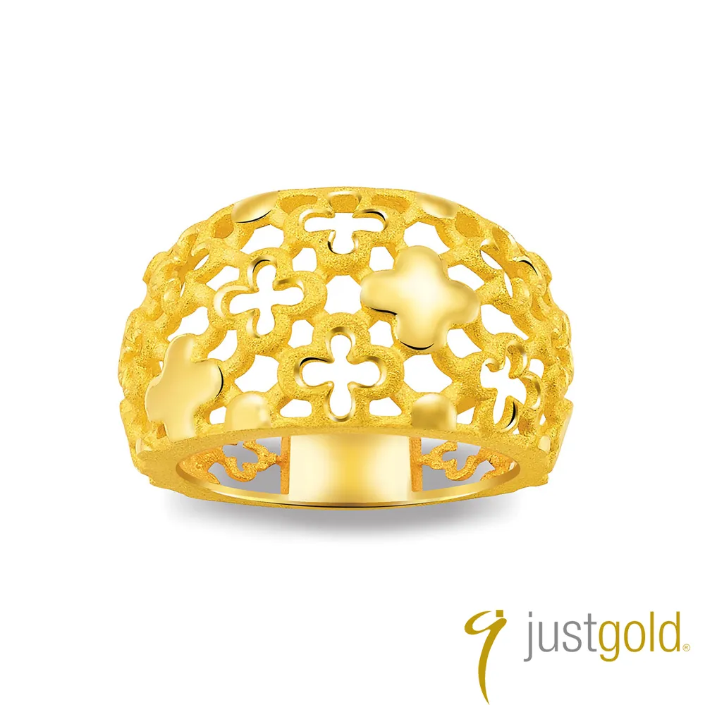 【Just Gold 鎮金店】繁花純金系列 黃金耳環 歷史價格詳細信息