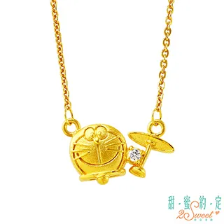 哆啦A夢黃金項鍊 正版授權 黃金墜  PE-7272 晶漾金飾鑽石JingYang Jewelry 歷史價格詳細信息