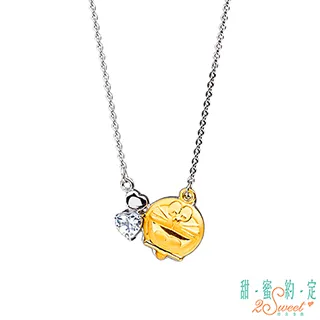 甜蜜約定 Doraemon 心的旋律哆啦A夢白鋼項鍊 歷史價格詳細信息