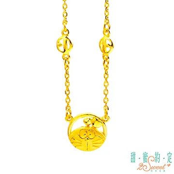 哆啦A夢黃金項鍊 正版授權 黃金墜  PE-7272 晶漾金飾鑽石JingYang Jewelry 歷史價格詳細信息