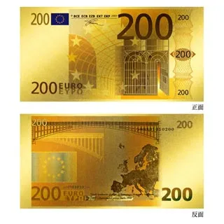 黃金鈔票 最美的 歐元面額50元純金紀念鈔票 紀念收藏送禮贈品 歷史價格詳細信息