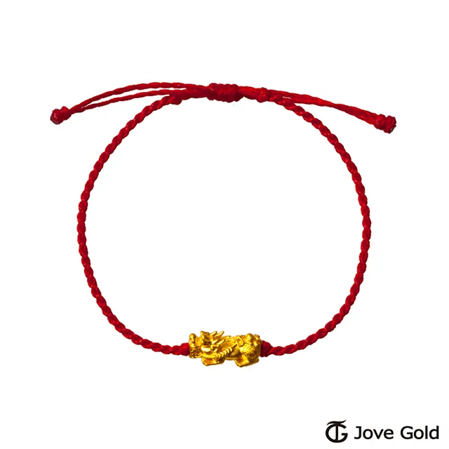 Jove Gold 漾金飾 財運亨通黃金貔貅繩手鍊 歷史價格詳細信息
