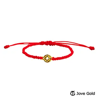 Jove Gold 漾金飾 滾滾錢來黃金繩手鍊-紅 歷史價格詳細信息