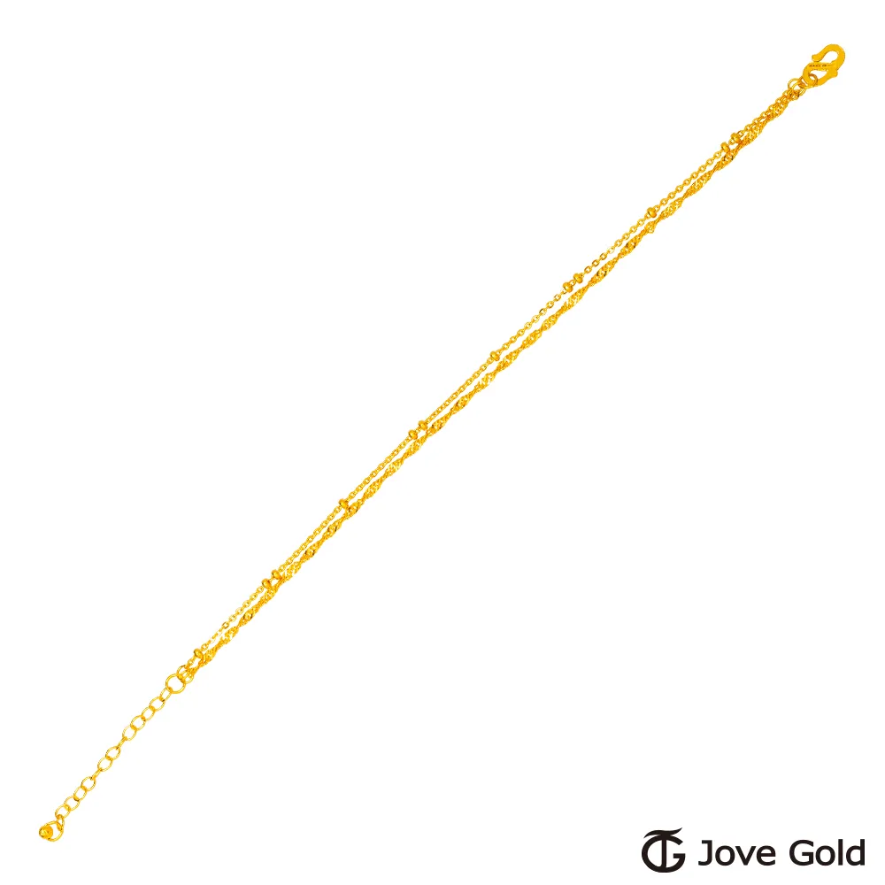 JoveGold漾金飾 雙人華爾滋黃金手鍊 歷史價格詳細信息
