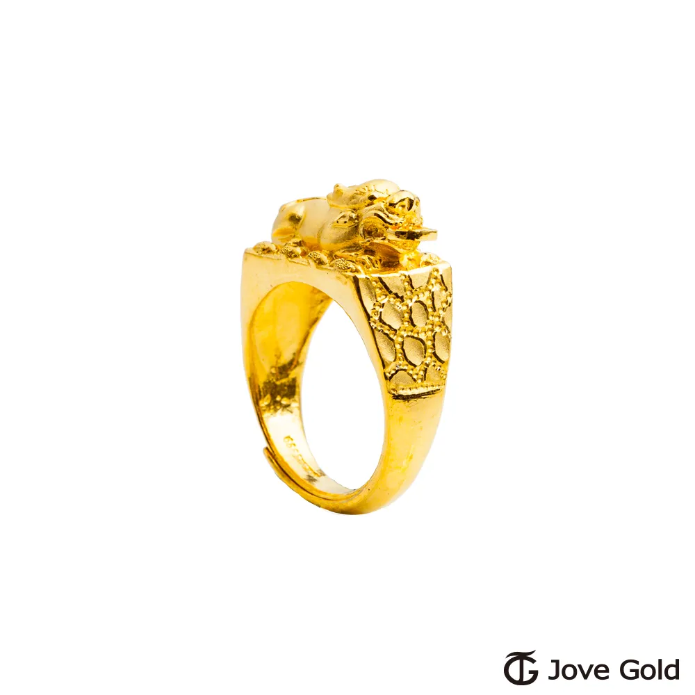 JoveGold漾金飾 發財貔貅黃金男戒指 歷史價格詳細信息