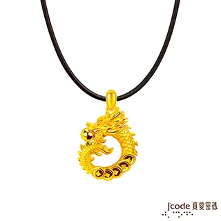 J’code真愛密碼金飾 龍五錢平安扣硬金墜子 送項鍊 歷史價格詳細信息