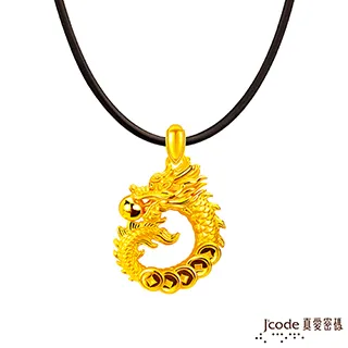 J’code真愛密碼金飾 龍五錢平安扣硬金墜子 送項鍊 歷史價格詳細信息