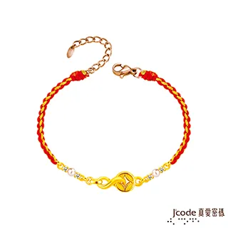 J’code真愛密碼金飾 珍鑽錢財源滾滾硬金手鍊 歷史價格詳細信息