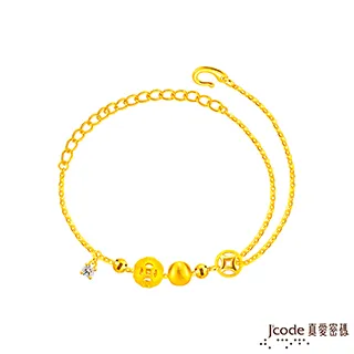 J’code真愛密碼金飾 財富連鍊來貔貅硬金編織女手鍊 歷史價格詳細信息