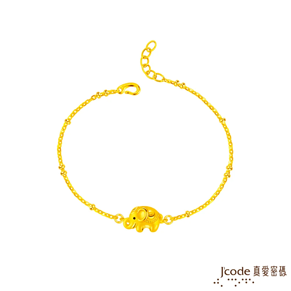 J’code真愛密碼金飾 小運錢象硬金編織手鍊 歷史價格詳細信息