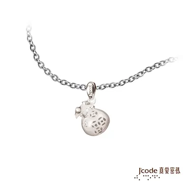 J’code真愛密碼 金錢袋黃金墜子/玫瑰金白鋼項鍊-大 歷史價格詳細信息