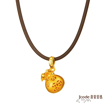 J’code真愛密碼 金錢袋黃金墜子/玫瑰金白鋼項鍊-大 歷史價格詳細信息