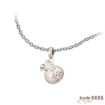 J’code真愛密碼 金錢袋黃金墜子/玫瑰金白鋼項鍊-大 歷史價格詳細信息