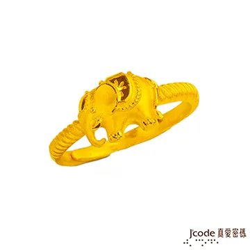 J’code真愛密碼 運財象黃金戒指-小 歷史價格詳細信息