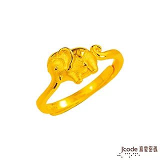J’code真愛密碼 運財象黃金戒指-小 歷史價格詳細信息