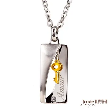 J’code真愛密碼 動人情話 純金+白鋼男項鍊 歷史價格詳細信息
