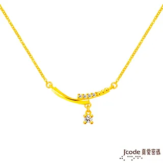 J’code真愛密碼金飾 交織幸運草黃金墜子 送項鍊 歷史價格詳細信息