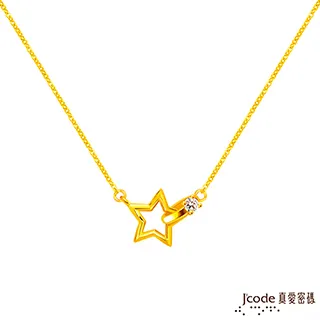 Jcode真愛密碼金飾 星月彎彎黃金項鍊 歷史價格詳細信息
