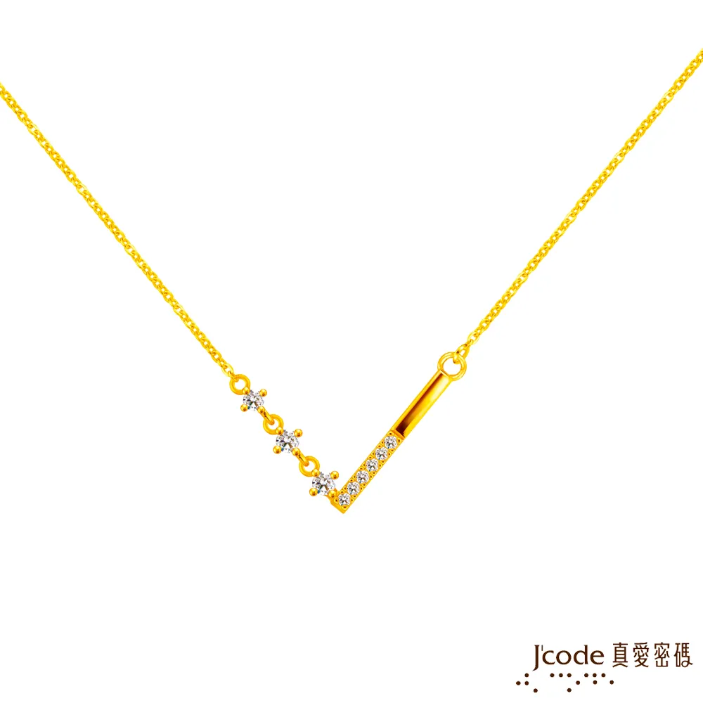 J’code真愛密碼金飾 閃鑽幸運草黃金項鍊 歷史價格詳細信息