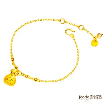 J’code真愛密碼-純金聚福袋中國結手鍊(小) 歷史價格詳細信息