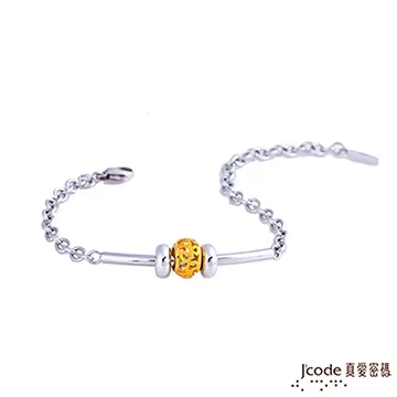 J’code真愛密碼 心滿意足黃金+純銀編織繩手鍊-藍 歷史價格詳細信息