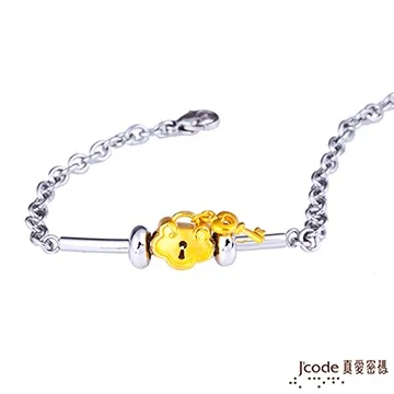 J’code真愛密碼 愛情話黃金/純銀編織手鍊-紅黑繩 歷史價格詳細信息