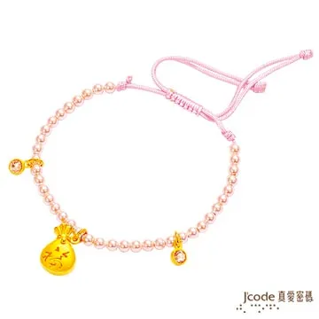 J’code真愛密碼-純金聚福袋中國結手鍊(小) 歷史價格詳細信息