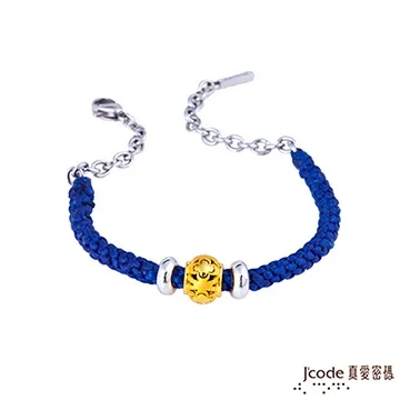 J’code真愛密碼 幸福童話黃金/純銀編織手鍊-紅黑繩 歷史價格詳細信息