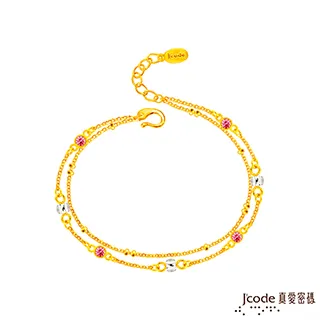Jcode真愛密碼金飾 經典黃金手鍊-綠琉璃 歷史價格詳細信息