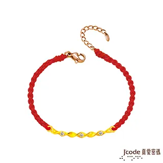 J’code真愛密碼金飾 纏綿三世硬金編織成對手鍊 歷史價格詳細信息