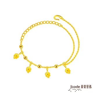 J’code真愛密碼金飾 四葉有成黃金手鍊 歷史價格詳細信息